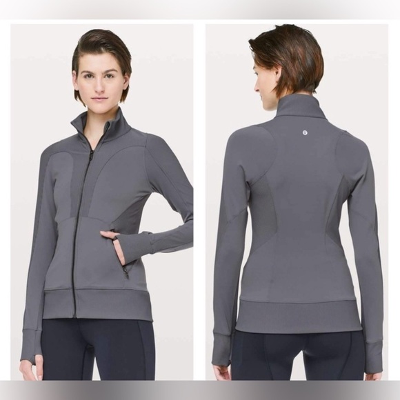 Lululemon size 12 Movement to Movement grey 
Zip up - Picture 2 of 6